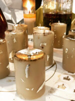 Luminous Crown Candles Gilded